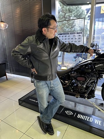 11,499円Harley-Davidsonボア付きレザージャケット