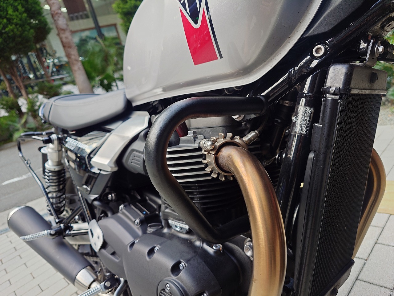 現行モデルの低走行車両 スピードツイン900入荷致しました