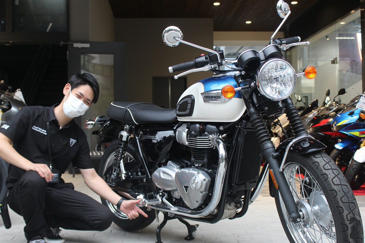 ボンネビルt100 中古車入荷情報 走行距離わずか1 230km 最新情報 U Media ユーメディア 中古 バイク 新車バイク探しの決定版 神奈川 東京でバイク探すならユーメディア