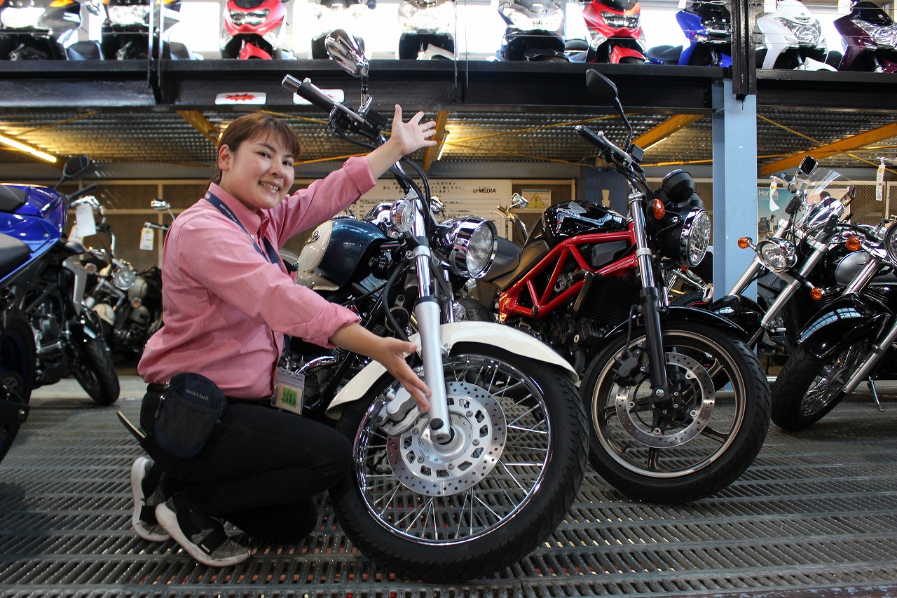 女性でも安心の足付き Vtr250とドラックスター250クラシック入荷 最新情報 U Media ユーメディア 中古バイク 新車 バイク探しの決定版 神奈川 東京でバイク探すならユーメディア